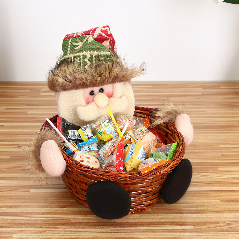 Wholesale Christmas Candy Bamboo Baskets